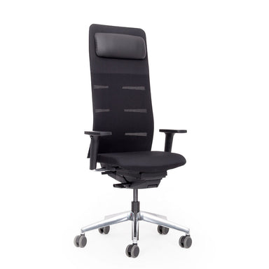 Kapitän's Kommando - ergonomischer Chefsessel mit Kopfstütze - Arbeitshafen